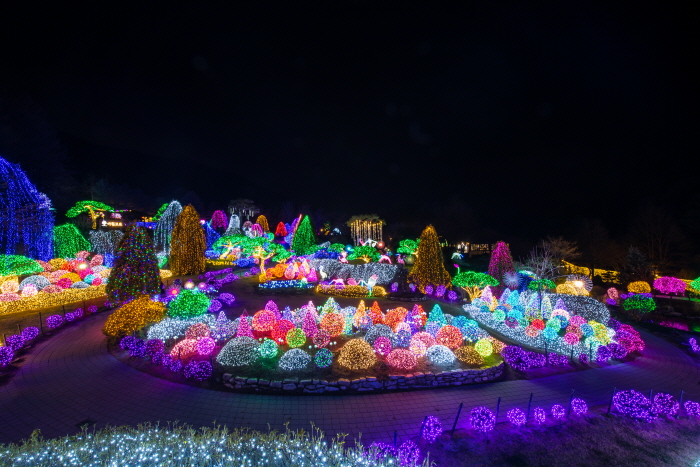 Festival des illuminations au jardin du matin calme (오색별빛정원전)