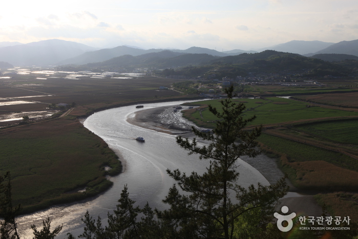 Yongsan-Observatorium an der Bucht Suncheonman (순천만 용산전망대(S자 물길))